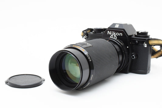 [Excellent+5]Nikon EM ＆ KIRON 80-200㎜ f4.5 MACRO Film Camera Tested Working Japan［A068_2404601］