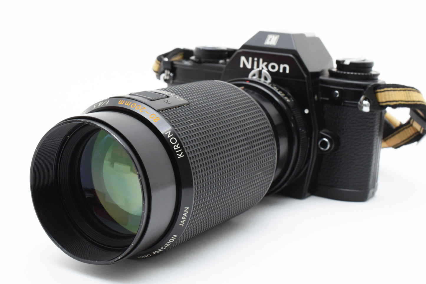 [Excellent+5]Nikon EM ＆ KIRON 80-200㎜ f4.5 MACRO Film Camera Tested Working Japan［A068_2404601］