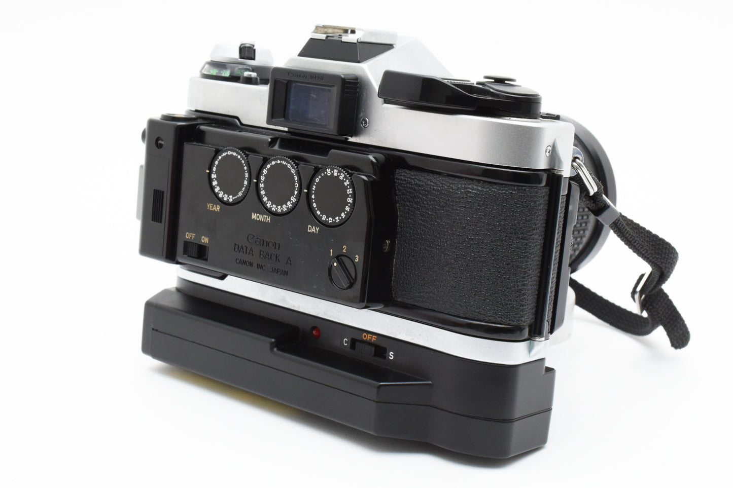[Near Mint]Canon AE-1 PROGLAM & COSINA 28-70mm & Power Winder A2 & DATA BACK A［A071_2404603］
