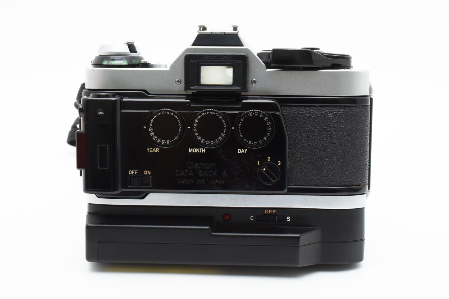 [Near Mint]Canon AE-1 PROGLAM & COSINA 28-70mm & Power Winder A2 & DATA BACK A［A071_2404603］
