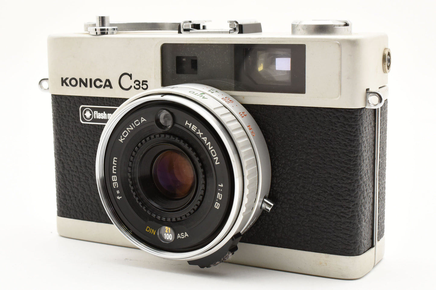 [Excellent+5]KONICA C35 HEXANON F2.8 38mm Film Camera Tested Working［B056_2415015］