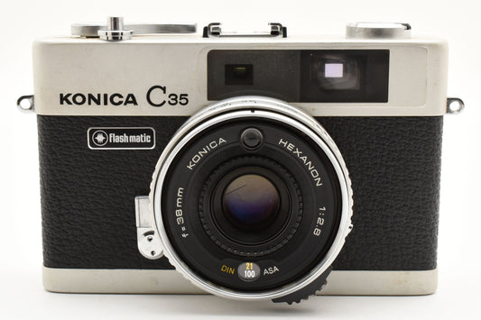 [Excellent+5]KONICA C35 HEXANON F2.8 38mm Film Camera Tested Working［B056_2415015］