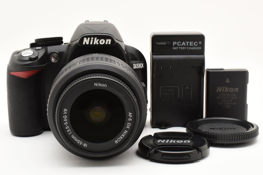 [Excellent+5]Nikon D3100 14.2MP Digital SLR Camera Lens 18-55mm f3.5-5.6G Japan［B069_2415020］