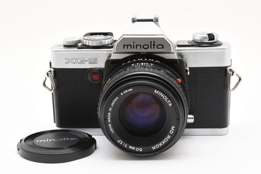 [Excellent+3]Minolta XG-S Film Camera + MD Rokkor 50mm f1.7 Lens Working Tested［C013_2432546］