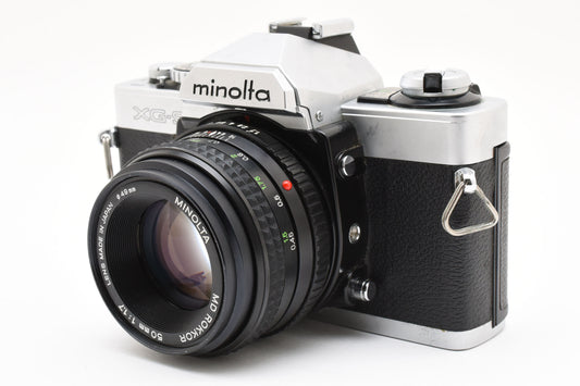 [Excellent+3]Minolta XG-S Film Camera + MD Rokkor 50mm f1.7 Lens Working Tested［C013_2432546］