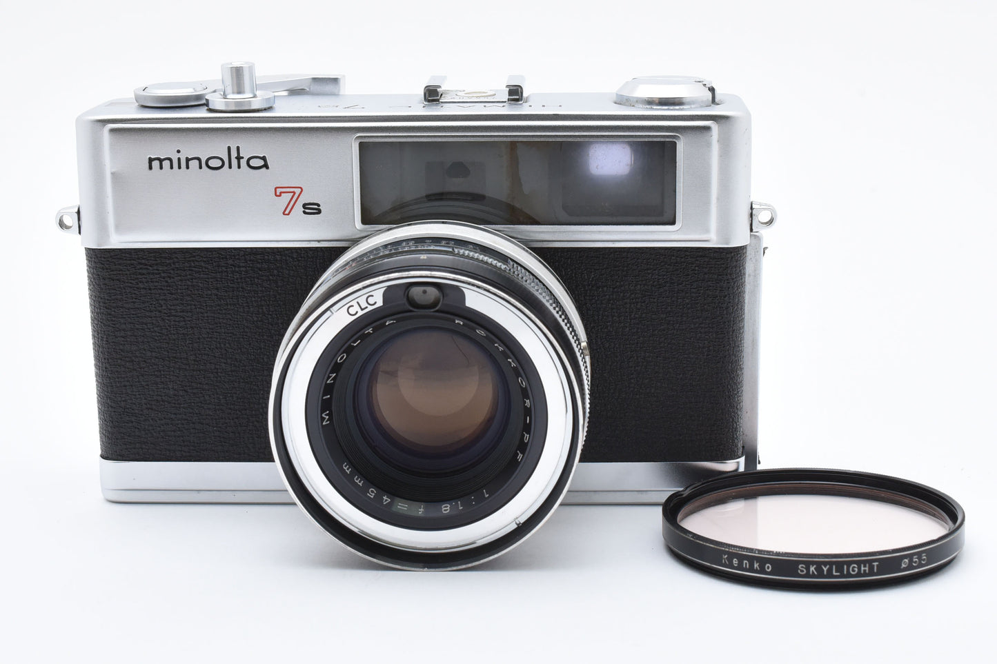 [Excellent]MINOLTA HI-MATIC 7s f1.8 45mm ROKKOR-PF Camera Tested Working Japan［C017_2441115］