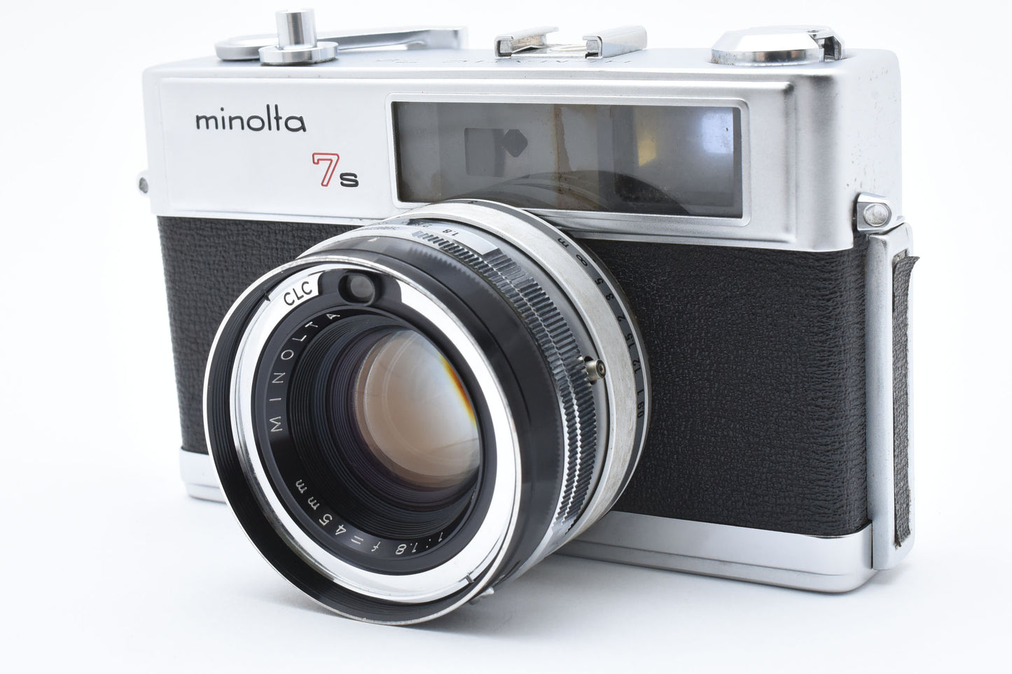 [Excellent]MINOLTA HI-MATIC 7s f1.8 45mm ROKKOR-PF Camera Tested Working Japan［C017_2441115］