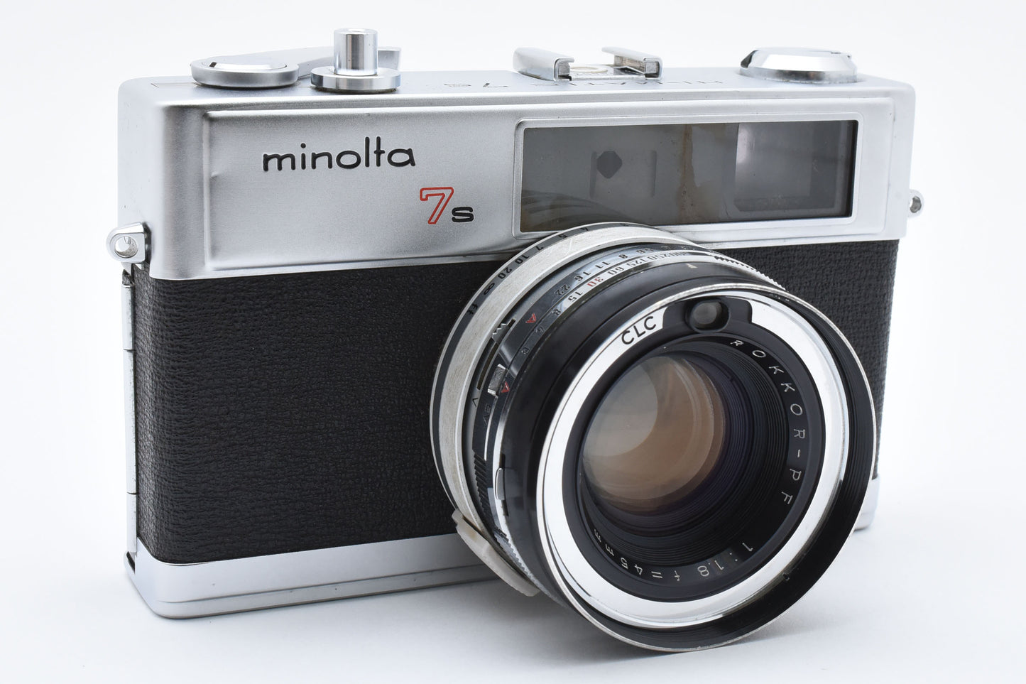 [Excellent]MINOLTA HI-MATIC 7s f1.8 45mm ROKKOR-PF Camera Tested Working Japan［C017_2441115］
