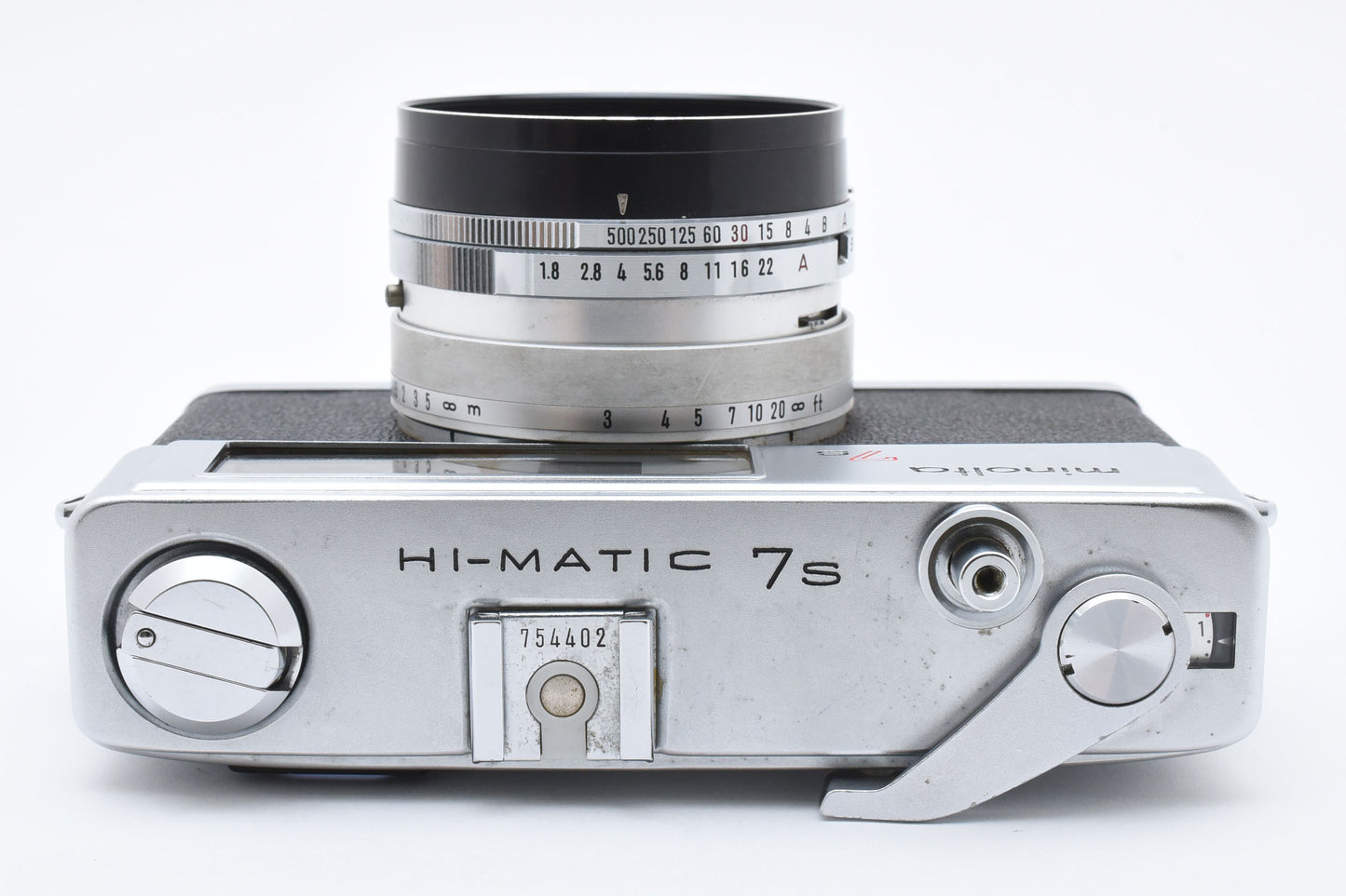 [Excellent]MINOLTA HI-MATIC 7s f1.8 45mm ROKKOR-PF Camera Tested Working Japan［C017_2441115］